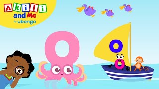 Learn Letter O  The Alphabet with Akili  Cartoons for Preschoolers [upl. by Pears]