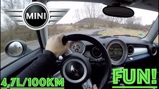 MINI Cooper D R56 2007 POV Test Drive  Acceleration 0200 kmh [upl. by Lahcym]