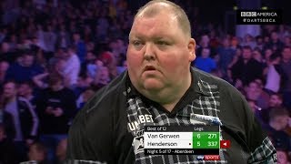 Best Match of Night 5 Michael van Gerwen 66 John Henderson  FULL MATCH  Thursday Night Darts [upl. by Oruhtra]