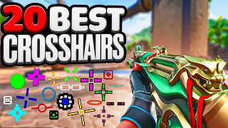 THE BEST 20 Crosshairs To USE In VALORANT With Codes [upl. by Jeanine636]