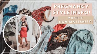 Maternity Style Essentials  Outfit Ideas and Try On  Non Maternity Clothes [upl. by Thorstein712]