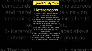 Heterotrophs ujjawalstudyzone [upl. by Nedrob]