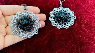 Seed bead Earrings  Huichol Bead work [upl. by Salisbarry190]