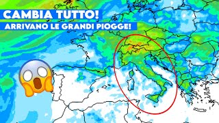 ▶METEO CAMBIA TUTTO CIA CALDO ESTREMO ARRIVANO LE GRANDI PIOGGE DA NORD A SUD [upl. by Magena]