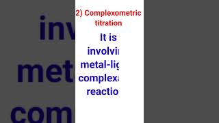 Types of titration in chemistry  chemistry titration [upl. by Irrehc]