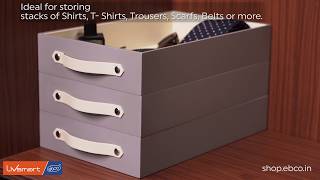 Wardrobe Cabinet Tray  Organise your wardrobe efficiently [upl. by Cissej]