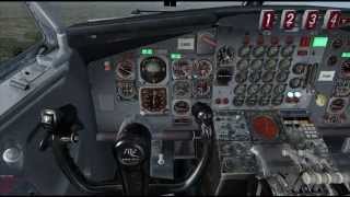 Captain Sim Lufthansa Boeing 707 Multi Crewed Experience Zurich to Dusseldorf [upl. by Grous420]