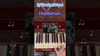 Beginners Piano 🎼 Addams Family Piano Halloween Song 🎃 piano easypiano addamsfamily halloween [upl. by Nnylecoj]