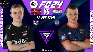 ANDERS VEJRGANG VS MANUBACHOORE  FC Pro Open 24 Match Week 3  Group C commentary Germany [upl. by Isabea554]