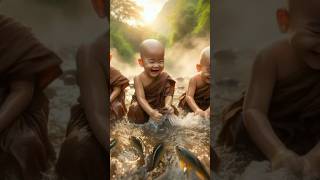 Cute monk so cute youtube shorts trending baby [upl. by Ilario]