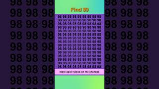 Easy puzzle Find number 89 [upl. by Demmer]