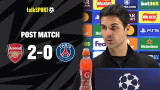 Mikel Arteta CREDITS Arsenals Bravery In 20 WIN Over PSG In The Champions League 🔴🔥 [upl. by Robbi15]