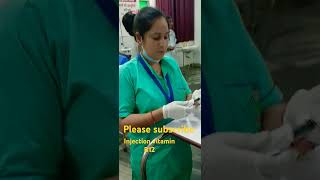 injection vitamin B12 please subscribe doctor nurshing ytstudio [upl. by Severn]