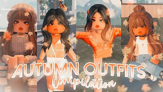 FALL  AUTUMN Outfits codes compilation part 1 to 5 Berry Avenue Bloxburg amp Brookhaven RP roblox [upl. by Vincenty888]