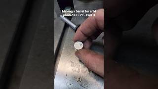 Making a GB22 Barrel from a cut off AR15 barrel leaving threads intact  P2 3dprintedguns [upl. by Delisle]