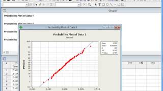 Normality Test using Minitab [upl. by Pete]