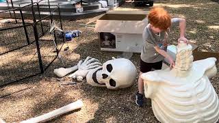 Groundbreaker Skeleton 2024 At Home Halloween Prop Unboxing amp Setup [upl. by Enawd]