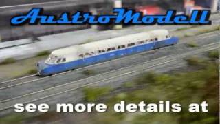 AustroModell Austro Daimler VT61 VT63 and Lux Torpeda Railcar HD with DCC Sound [upl. by Iinden]