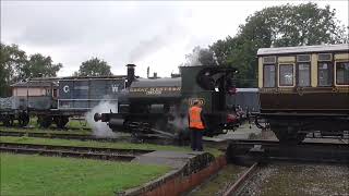 Traverser demonstration amp Trojan engine Didcot GWS Steam Gala Sept 24 [upl. by Selassie]