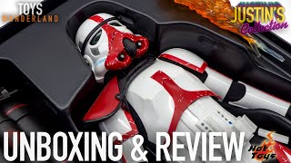 Hot Toys Incinerator Stormtrooper The Mandalorian Unboxing amp Review [upl. by Leandre]