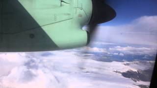 Wideroe Dash 8 Short field Performance and STUNNING Full Flight from Sandane to Sogndal HD [upl. by Aneeb]