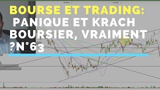 Panique et krach boursier vraiment  Bourse et trading n°63 [upl. by Hcab]