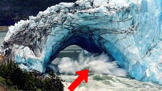 Glacier Tunnel Calving Full Video [upl. by Gustin]