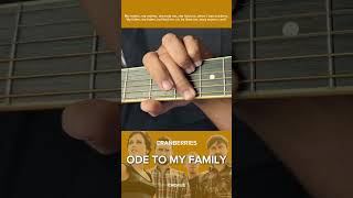 CRANBERRIES  ODE TO MY FAMILY  QUICK GUITAR TUTORIAL [upl. by Anaid758]