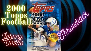 2000 Topps Football Hobby Box Part 1 Hunting for Urlacher Rookies [upl. by Nnairac]