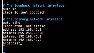 UBUNTU and static network address [upl. by Anale]