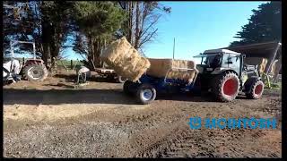 McIntosh Double Bale Feeder Square Bales [upl. by Ilrak]