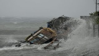 Powerful Typhoon Smashes Philippines [upl. by Adnanref]