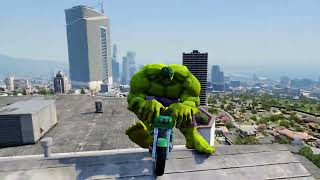 i will hero bike 3d gaming gta playin 5 with motorcycle drive in los street parkour in fantastic [upl. by Borchers419]