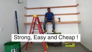 DIY Garage Shelving Cheap – Build Strong Storage on a Budget [upl. by Tory362]