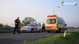 Zwaargewonde na ongeval tussen motoren in Moordrecht [upl. by Akienom]