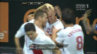 Polska 11 Anglia  Glik  Poland 11 England  Glik 17102012 [upl. by Alleras]