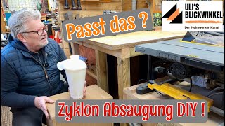 Zyklon Absaugung DIY  Für meine DeWalt Kreissäge [upl. by Lamej]