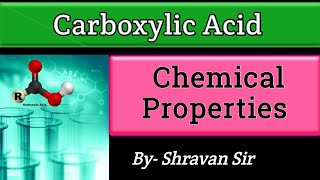 Carboxylic Acid  Chemical Rxn of Carboxylic Acid  HVZ Reaction  Esterification  Class 12 [upl. by Allan395]