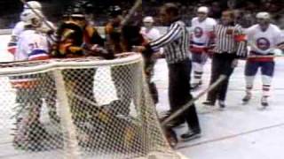 Game 1 1982 Stanley Cup Final Vancouver Canucks at New York Islanders CBC [upl. by Chevalier]