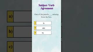 Subject Verb Agreement in English Grammar shorts [upl. by Keon860]