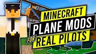 🛩 5 Best Minecraft Plane Mods  The Most Dangerous Way to Fly In Minecraft ✈️ [upl. by Anahsar]