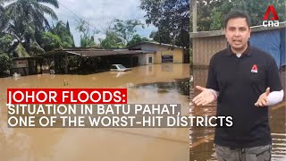 Malaysia floods Situation in Batu Pahat one of the worsthit districts in Johor [upl. by Letnohs835]