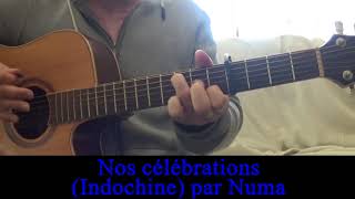 Indochine Nos célébrations cover guitare voix 2000 [upl. by Derry712]