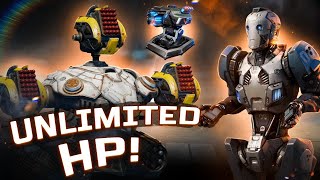 OMG UNLIMITED HP DEMETER With NEW Durability Extender Turret  War Robots MK3 Gameplay WR [upl. by Halsey]