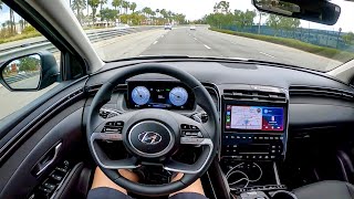 The New 2022 Hyundai TUCSON Limited POV Test Drive [upl. by Bang]