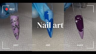 Nail Art  Beginner Friendly  Quick And Easy [upl. by Darya463]