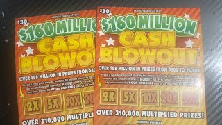 💵Last 2 Tickets of the Pack 160 Million Cash Blowout PA Lottery💵 [upl. by Giffie]