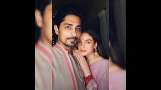 Aditi Rao Hydari and Siddharth✨🤍💫 aditiraohydari siddharth luvletter ytshorts [upl. by Nolyat]