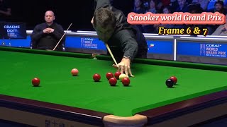 Ronnie O’Sullivan Vs Dott  frame 6 amp 7 Snooker world Grand Prix [upl. by Aihcats]