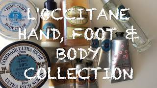 LOccitane Hand Foot amp Body Cream Collection  Body Care Review [upl. by Bobbee815]